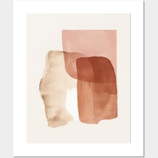 Shapes Blush Pink Abstract Posters and Art